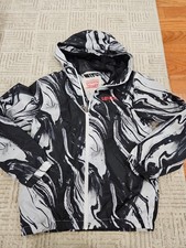 Levi s Youth Medium Black And White Hooded Windbreaker Jacket 10-12 Years