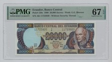 Ecuador, 1999, 20000 Sucres – PMG 67