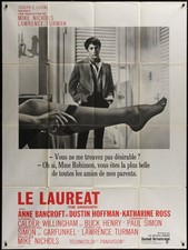 THE GRADUATE 1968 Original French Poster Pre-Awards Mike Nichols Dustin Hoffman