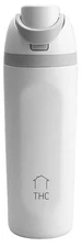 The HomeFlow Co.'s 20oz Stainless Steel Water Bottle with Straw | Double Wall...