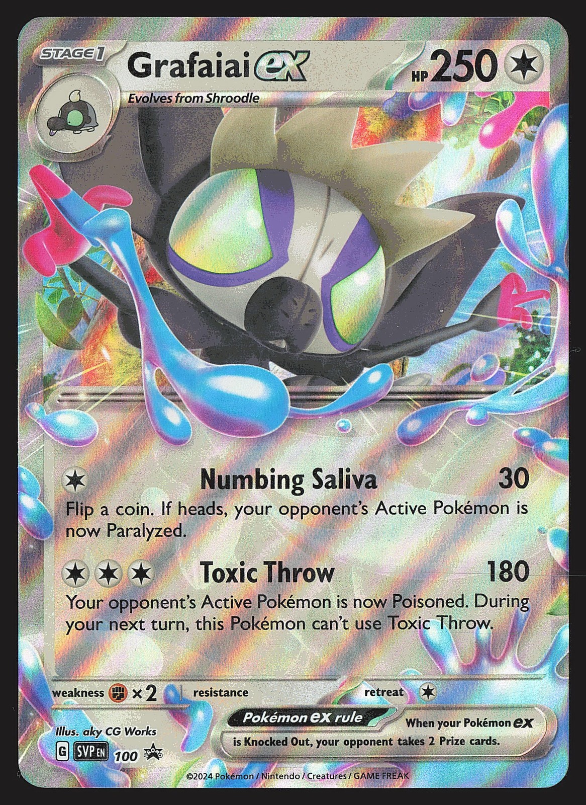 SV: Scarlet & Violet Promo Cards Grafaiai ex #100 Promo Pokemon Card