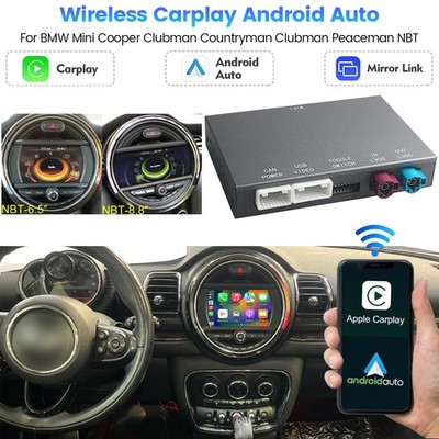 Wireless CarPlay & Android Auto Box For BMW NBT Mini Clubman Countryman Peaceman