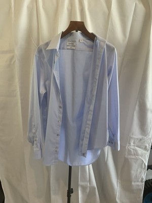 Calvin Klein 15 1/2 32/33 M blue slim  shirt button super clean