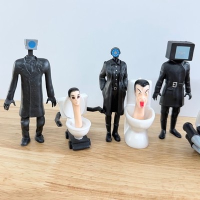 Skibidi Toilet Action Figure Set Camera Man Speaker Man TV Man Toy
