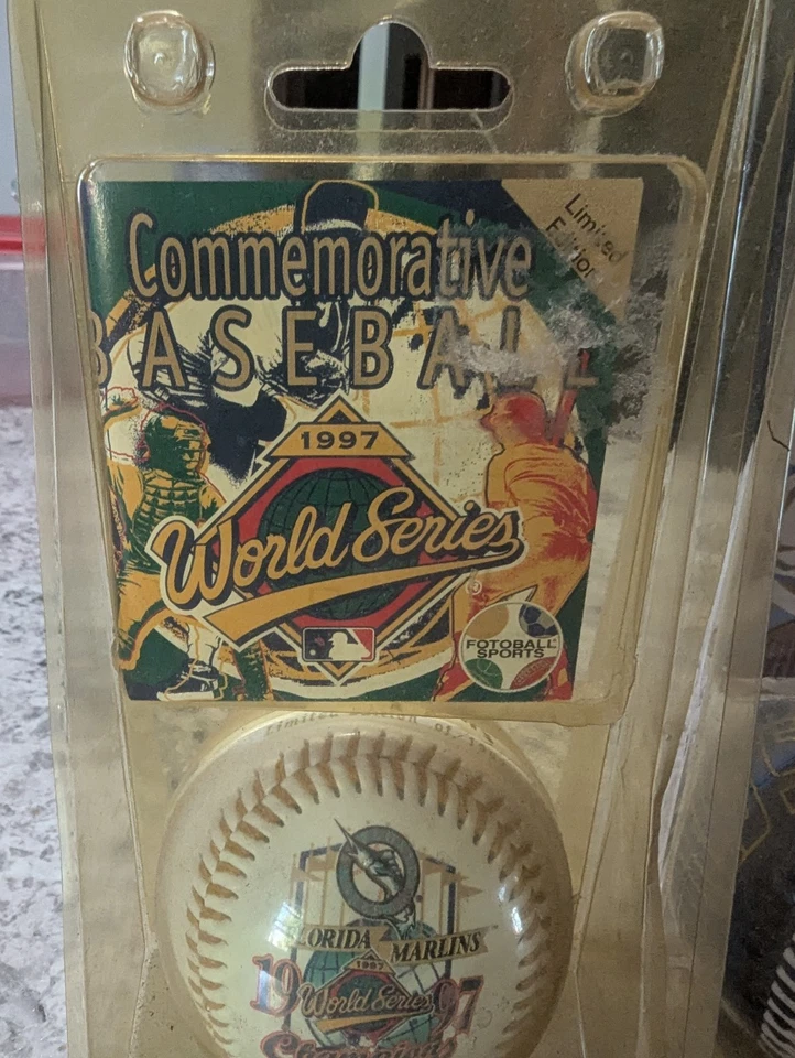  Florida Marlins Commemorative World Series Champion Baseballs 1997 And 2003 - Image 2 of 4
