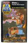 Super Go Bots 023 Staks Friendly Robot Tractor Vtg 1984 Action Figure NEW Tonka