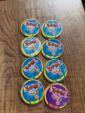 Vintage Taz Yu Gi Oh set of 8 pack coins rare