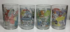 Vintage McDonald’s Walt Disney World 100 Years of Magic Glasses Complete Set 4