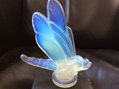 Sabino Paris Art Deco Figur Verre Opalecent Dragonfly 1934 Topzustand groß