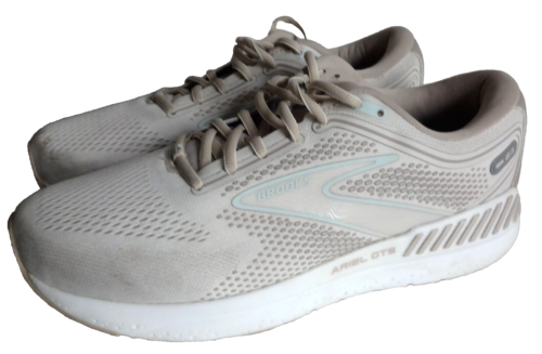 Brooks Ariel GTS 23 Women's Size 9.5 Wide Running Shoes Sneakers White Sand
