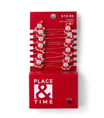 Place & Time Santa Claus LED Mini String Lights 7
