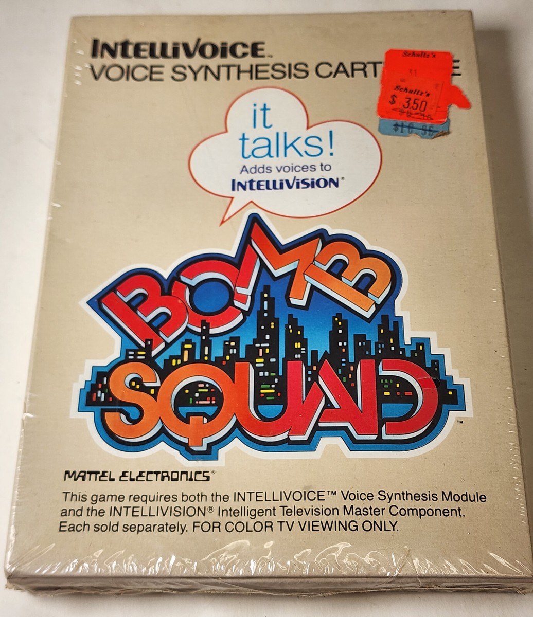 NEW Sealed in Box Intellivision Bomb Squad Intellivoice 80s Video 