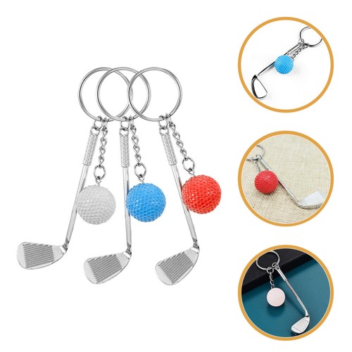 3 Pcs Golf Keychain Gadget Decorative Sports Themed for Men Exquisite Elements - Afbeelding 7 van 12