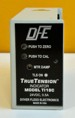 DFE Dover Flexo TI18C 24 VDC, 0.5A, True Tension, Load Cell Amplifier. Tested!