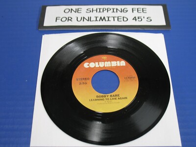 Bobby Bare - Learning To Live Again / Appaloosa Rider -1981 Country 45 VG+ VINYL