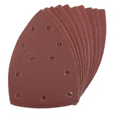 Delta Sandpaper P60 Grit Hook And Loop Sanding Sheets Amtech V4022 10Pc