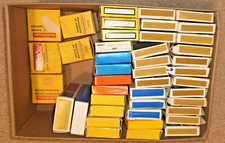 43 Total - 35mm Slide Storage Cases - Various Styles Cubes are Plastic Holders 