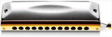 SUZUKI Harmonica Fabulous F-48S 12-Hole Chromatic Straight Slide Alignment Japan