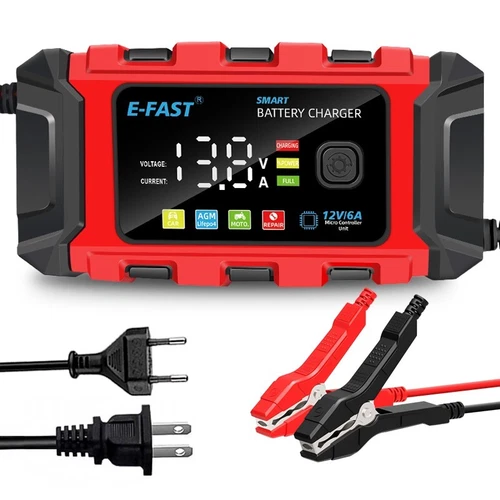 12V Smart Car Battery Charger Tender  Maintainer Trickle 12 Volt Lifepo4 Repair