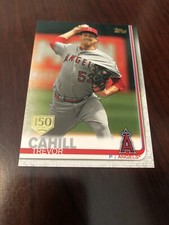 2019 TOPPS UPDATE TREVOR CAHILL 150 Years GOLD STAMPED US234 ANGELS *Mint*