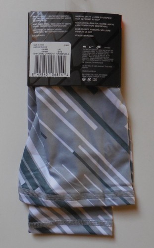 Nike Lightweight Running Swift Arm Sleeves Wolf Grey/White/Silver L/XL One Pair - Picture 5 of 8