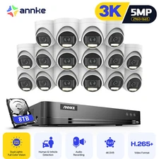 ANNKE 16CH 8MP 4K DVR 5MP Audio CCTV Camera Security System Color Night Vision