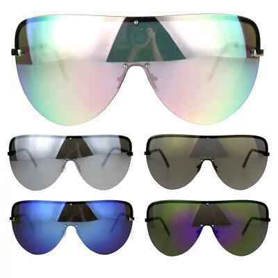 Gafas de sol lentes de moda fashion designer Grande XXL Shield Big Sunglasses