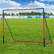 8'x6' Soccer Goal, Steel Frame Goal,Heavy Duty Metal Soccer Goals