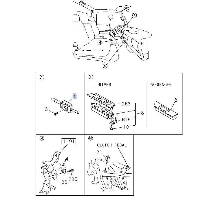 Interruptor de control de luz limpiaparabrisas de señal de giro para ISUZU NQR NRR NPR-HD NPR 98-09 Foto 2 de 4