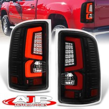 Black Housing Red Neon LED Tube Brake Tail Lights Lamps For 2007-2013 GMC Sierra