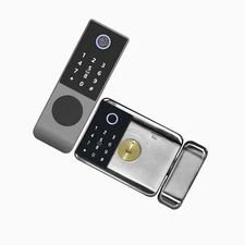 Waterproof Smart Lock Wifi Double Side Fingerprint Lock Outdoor Gate Digital RJZ