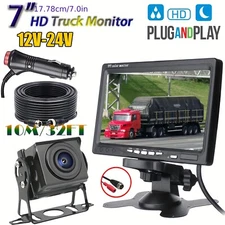 7" truck monitor night vision backup rearview camera vehicle parking assistanceR