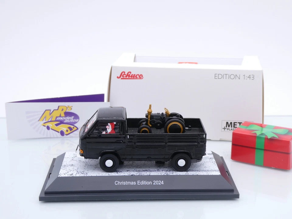 Schuco 03763 # VW Bus T3a Pritsche mit Piccolo " Christmas Edition 2024 " 1:43 - Bild 3 von 4