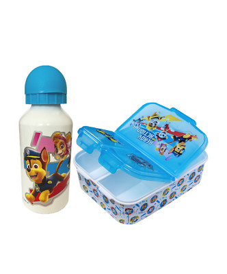 Paw Patrol Lunch-Set Chase Marshall Rubble Skye Premium Brotdose Alutrinkflasche