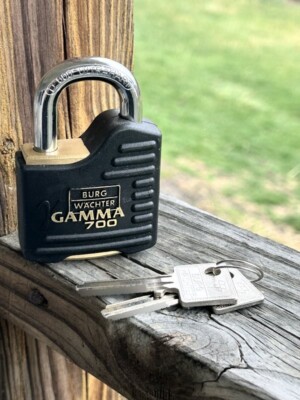Burg Wachter Gamma 700 padlock - GREAT for LOCKSPORT!!! Purple Belt Rating