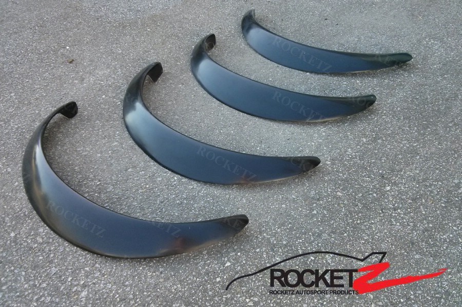 JDM Universal Fender Flares 4PCs FULL SET High Quality FRP USA