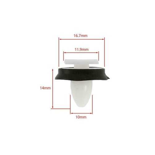 30x 9mm Trim Clips For Fiat Ducato Exterior Side Moulding Rub Bump Lower Door - Picture 5 of 5