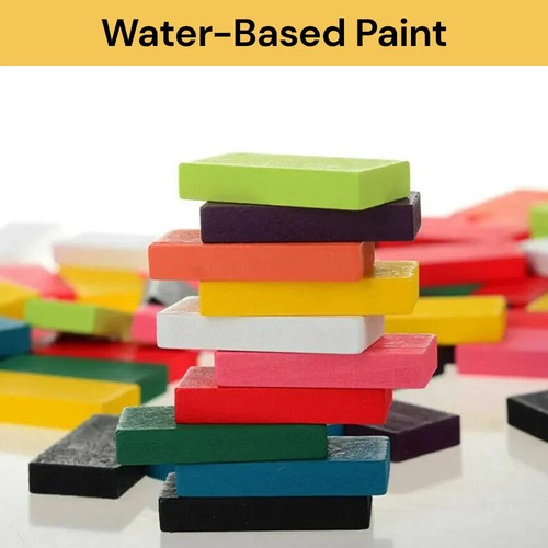 120 PCS Wooden Dominoes Block Tiles Bright Tumbling Knock Down Kids Toys Gift - Picture 4 of 15