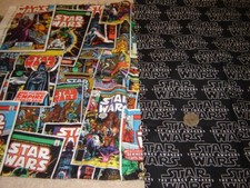 cotton fabric STAR WARS 2013 LUCASFILM set of 2 one and 1/2 yards total