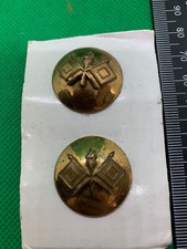 Genuine US Army Collar Disc Badges Pair - Signal Corps