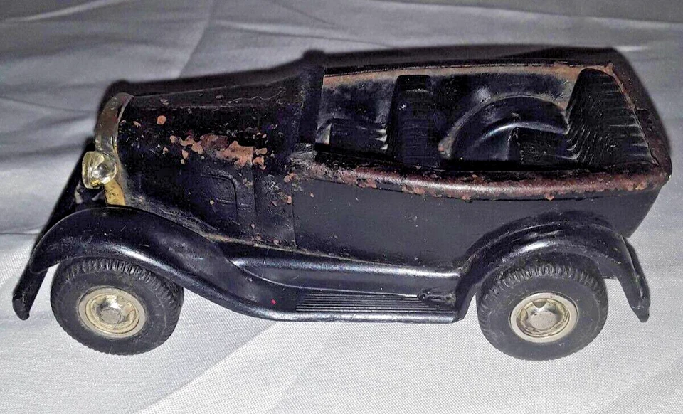 Ford Roadster 1930 Tiny Tonka Hecho en EE. UU. Negro Rat-a-tat-tat 1930 Foto 3 de 4