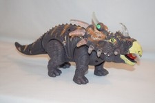 Electronic Walking Triceratops Jurassic Dinosaur Lights Sounds Tested
