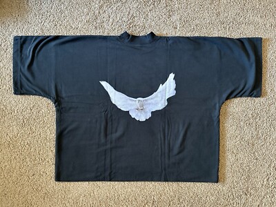 Size L - Yeezy Gap Balenciaga Cropped No Seam Dove Shirt Black