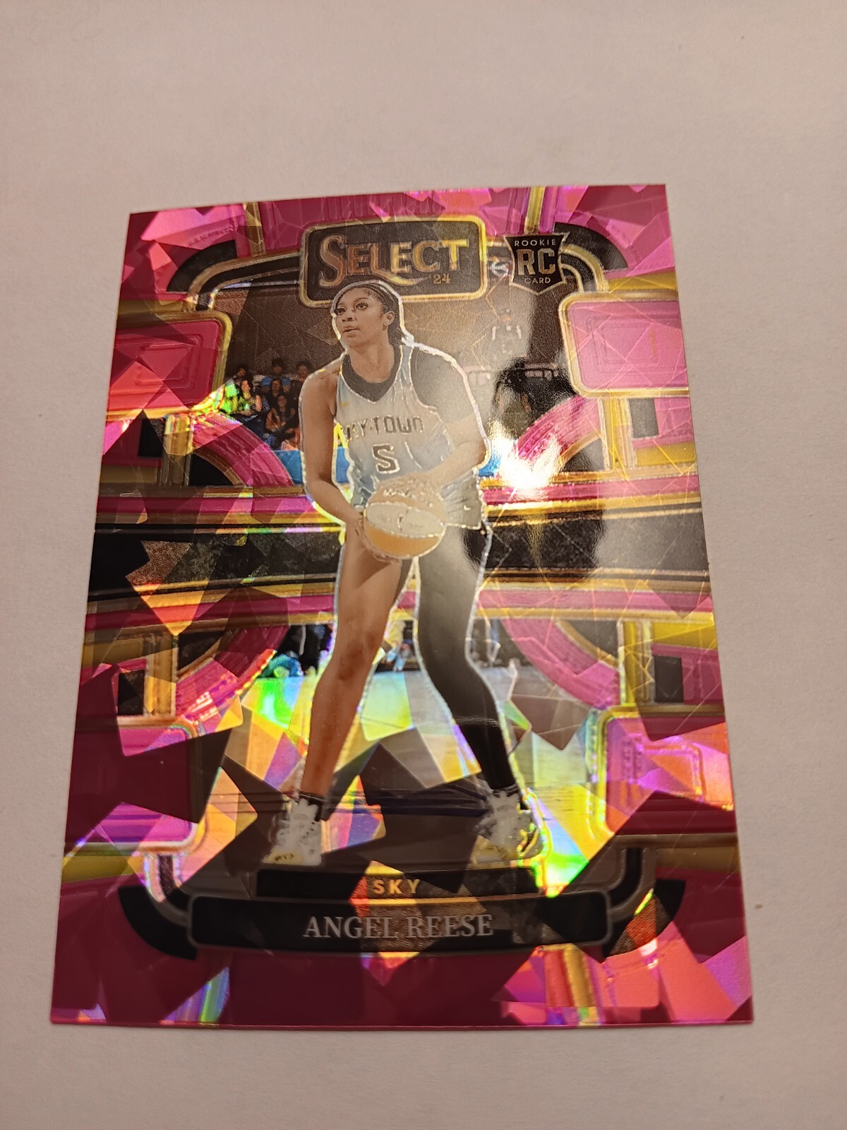 2024 Panini Select WNBA Angel Reese Pink Crackes Ice RC Concourse Chicago Sky SP