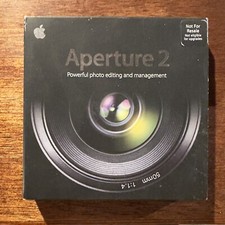 Apple Aperture 2 for Mac Photo Editing Retro Software with Box and Manuals