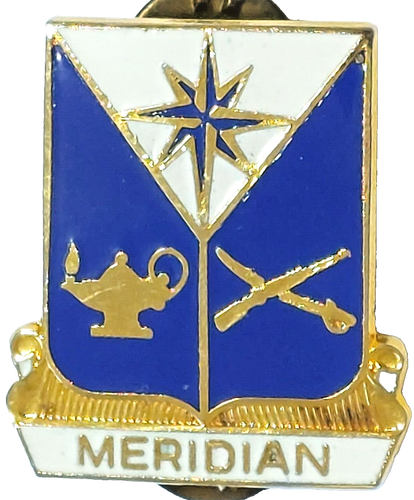 U.S. Army DUI Unit Crest Meridian HS JROTC Mississippi S-23 Lapel Pin ...