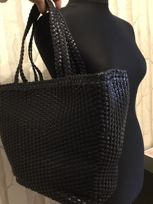 falor woven leather bag