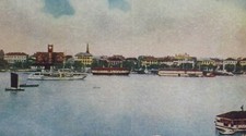 Shanghai: Bund with Chinese Custom House and Tower Postcard (1910s)