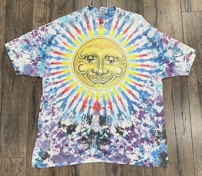 Big Mountain Tシャツ Vintage 1994 Big Mountain One God Tie Dye Sun Face 2XL XXL Shirt