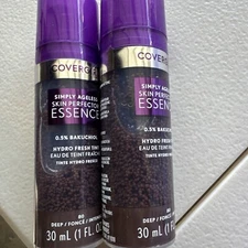 2 x Covergirl Simply Ageless Skin Perfector Essence Foundation Color #80 Deep